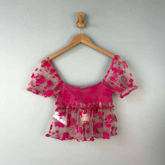 NEW | Urban Outfitters Kimchi Blue Claudia Floral Blouse - Picture 4 of 7